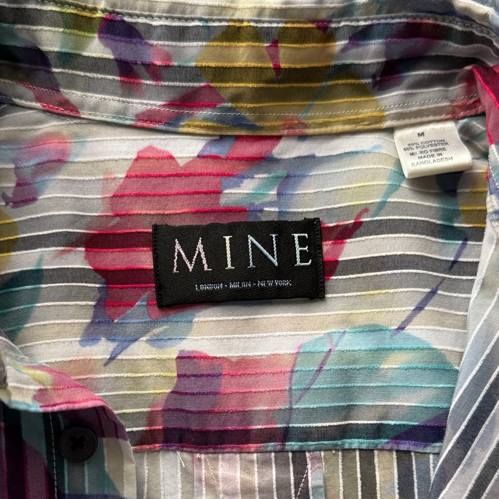 MINE Men's Vibrant Floral Button Down Shirt